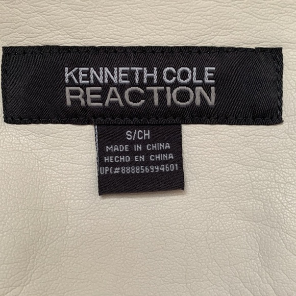 Off white Kenneth Cole leather jacket - Picture 2 of 3